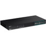 Trendnet TPE-TG160G Switch 16 Puertos Gigabit PoE+ 1U Negro